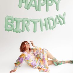 Alternative view of Westcoast Balloon FB6T Happy Birthday - Green