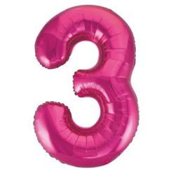 Westcoast Balloon 55733 Number 3 Pink