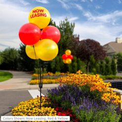 Alternative view of Westcoast Balloon DuraBalloon 5-Balloon Cluster Pole Kit With Ground Mount