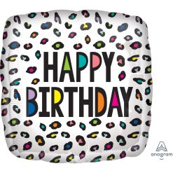 Westcoast Balloon 41306 Rainbow Leopard Birthday