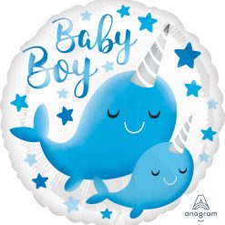 Westcoast Balloon 39634 Narwhal Baby Boy, Bulk