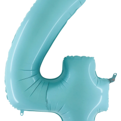 Westcoast Balloon 15844LP Megaloons Number 4 Pastel Blue