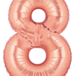 Westcoast Balloon 15848RGP Megaloons Number 8 Rose Gold
