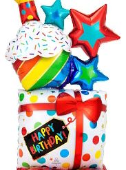 Westcoast Balloon 42450 Stacked Birthday Icons