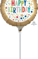 Westcoast Balloon 41300 Gold Satin Marquee Dots