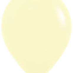 Westcoast Balloon 155111 Pastel Matte Yellow 18 Round (25Ct)
