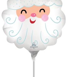 Westcoast Balloon 43352 Smiley Satin Santa Head
