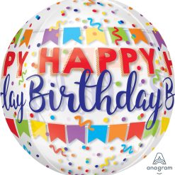 Westcoast Balloon 37837 Happy Birthday Banner Bash
