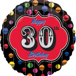 Westcoast Balloon 29705 HBD Bright Dot 30