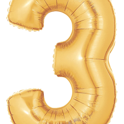 Westcoast Balloon 15843 Megaloons Number 3 Gold