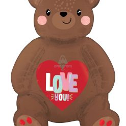 Westcoast Balloon 46523 Satin Love Bear Sitter