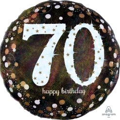 Westcoast Balloon 37876 Sparkling Birthday 70