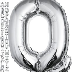 Westcoast Balloon 40 Lucky Foil Letter Q Silver