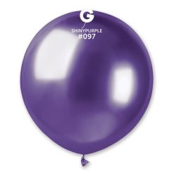 Westcoast Balloon 159752 Gemar Shiny Purple 19 Round (25Ct)