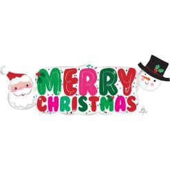 Westcoast Balloon 33970 Santa & Snowman Banner