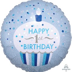 Westcoast Balloon 34530 1St Birthday Cupcake Boy