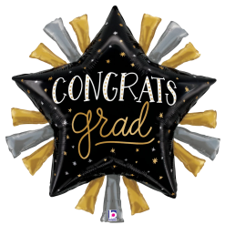 Westcoast Balloon 25350 Satin Metallic Grad Star