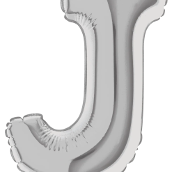 Westcoast Balloon 14910S Air Fill Letter J Silver 7 In