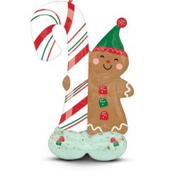 Westcoast Balloon 47177 AirLoonz Merry Christmints Gingerbread Man