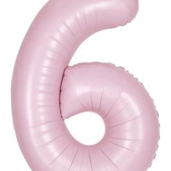 Westcoast Balloon 13886 Number 6 Matte Pink
