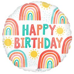 Westcoast Balloon 42913 Retro Rainbow Birthday