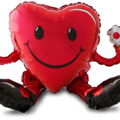 Westcoast Balloon 31863 Sitting Smiley Heart Guy