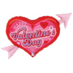 Westcoast Balloon 25416 Retro Valentine Heart Arrow