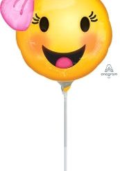 Westcoast Balloon 33652 Happy Emoticons With Bow