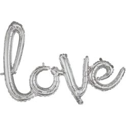 Westcoast Balloon 36695 Script Phrase Love Silver
