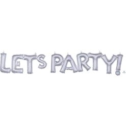 Westcoast Balloon 39179 Block Phrase Let'S Party Holographic