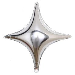 Westcoast Balloon H30 Metallic Silver Starpoint