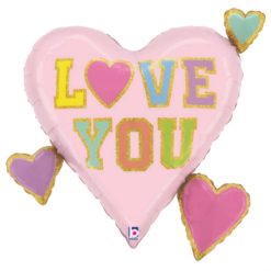 Westcoast Balloon 25330 Love Patch Multi Hearts