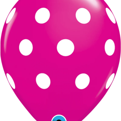 Westcoast Balloon 37225 Wild Berry Big Polka Dots 11 Round