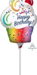 Westcoast Balloon 41821 Rainbow Ombre Cupcake