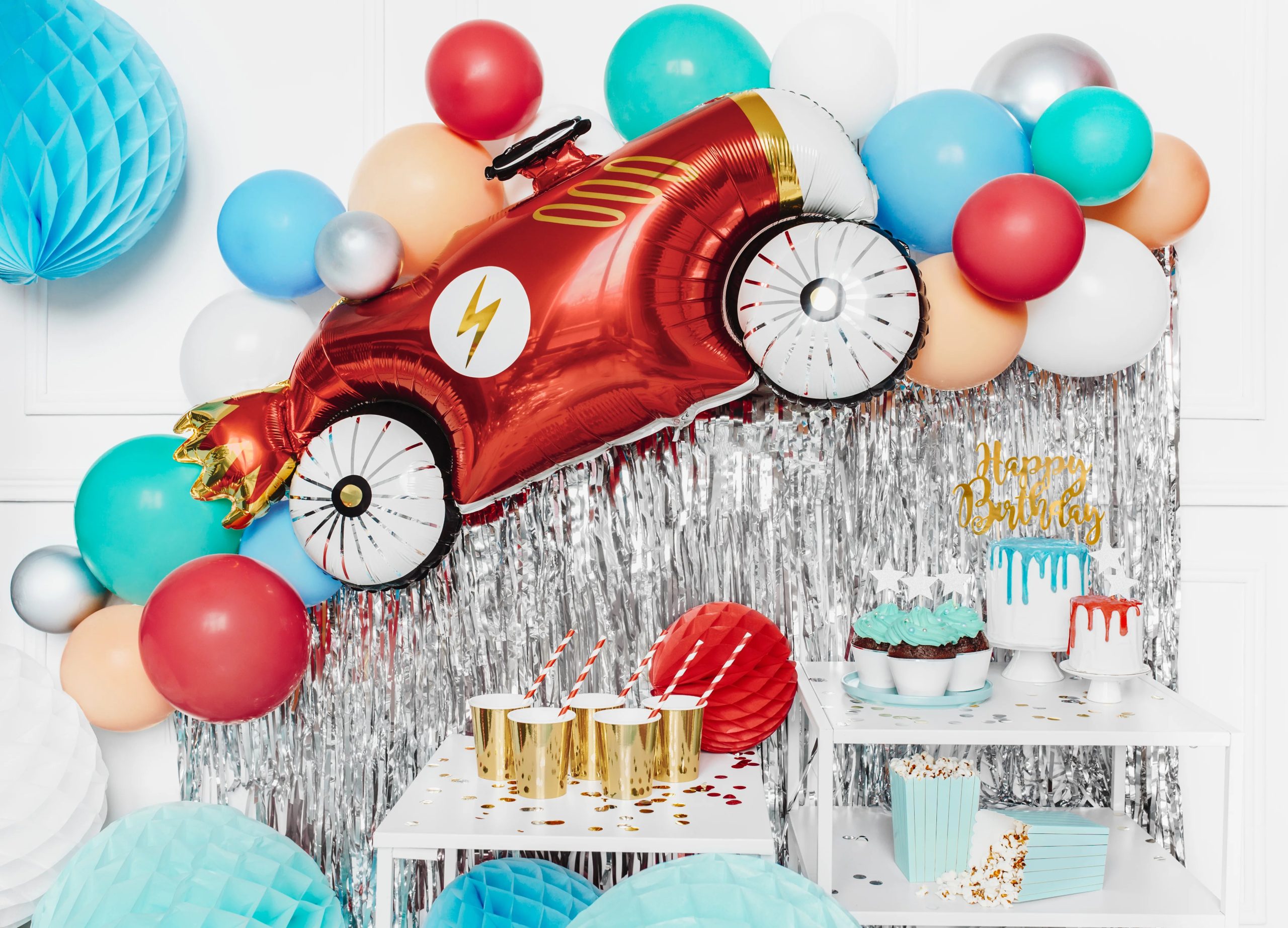 Westcoast Balloon CRT-018 Party Curtain - Silver - Image 2