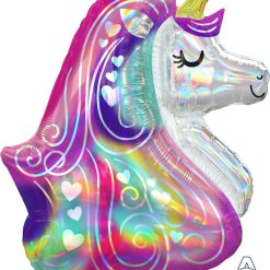 Westcoast Balloon 40469 Iridescent Heart Unicorn