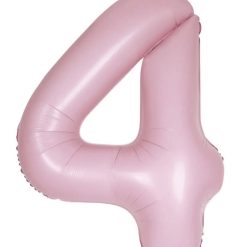 Westcoast Balloon 13884 Number 4 Matte Pink