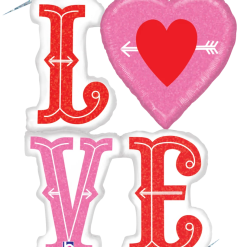 Westcoast Balloon 35743 LOVE Heart Arrows