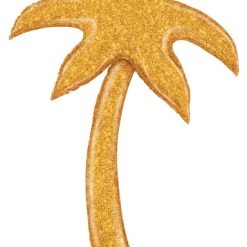 Westcoast Balloon 35810 Gold Glitter Palm Tree