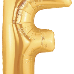 Westcoast Balloon 15906GP Megaloons Letter F Gold