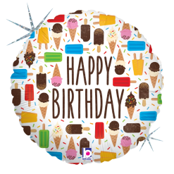 Westcoast Balloon 36555 Happy Birthday Ice Cream
