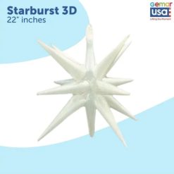 Westcoast Balloon 27125 Starburst Medium White