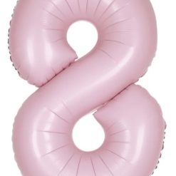 Westcoast Balloon 13888 Number 8 Matte Pink