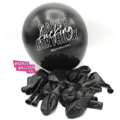Westcoast Balloon Happy Fucking Birthday - Black