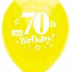 Westcoast Balloon 17988 Happy Birthday 70Th 11-12 Round