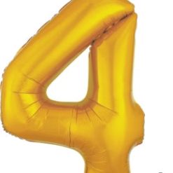 Westcoast Balloon 28250 SuperShape Number 4 Gold