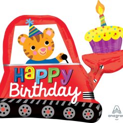 Westcoast Balloon 33601 Happy Birthday Digger Cupcake