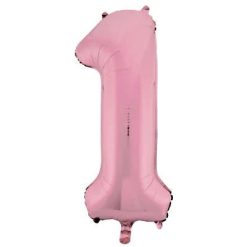Westcoast Balloon 54453 Number 1 Light Pink