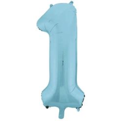 Westcoast Balloon 54454 Number 1 Light Blue
