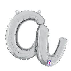 Westcoast Balloon 34701SP Script Letter A Silver